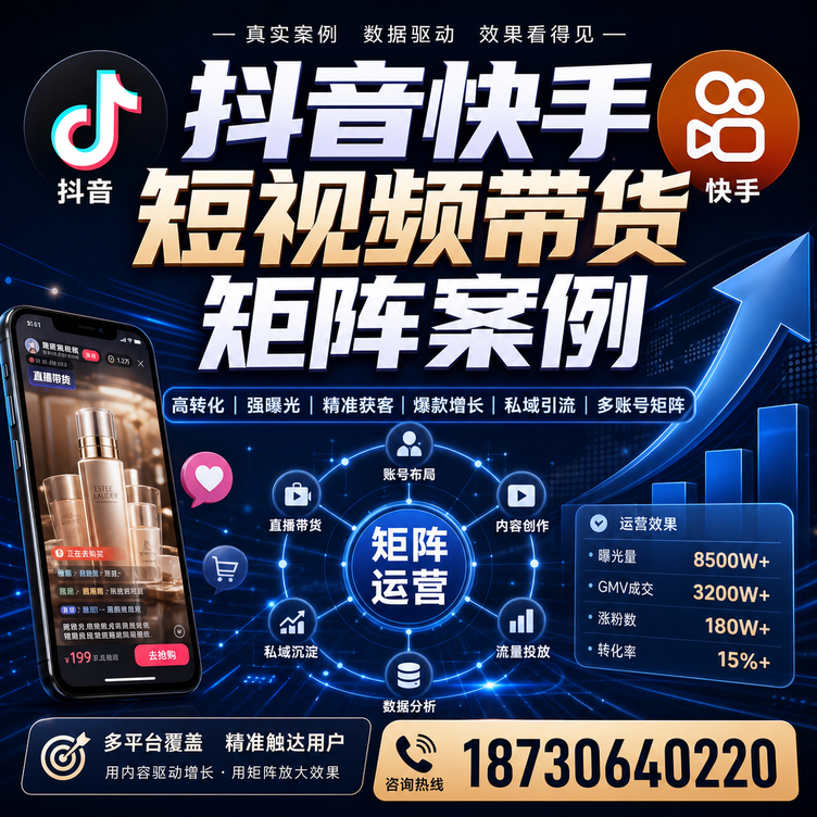 钦州短视频带货团队多平台矩阵自动分发案例